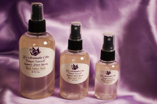 Black Amber Musk Room and Linen Spray
