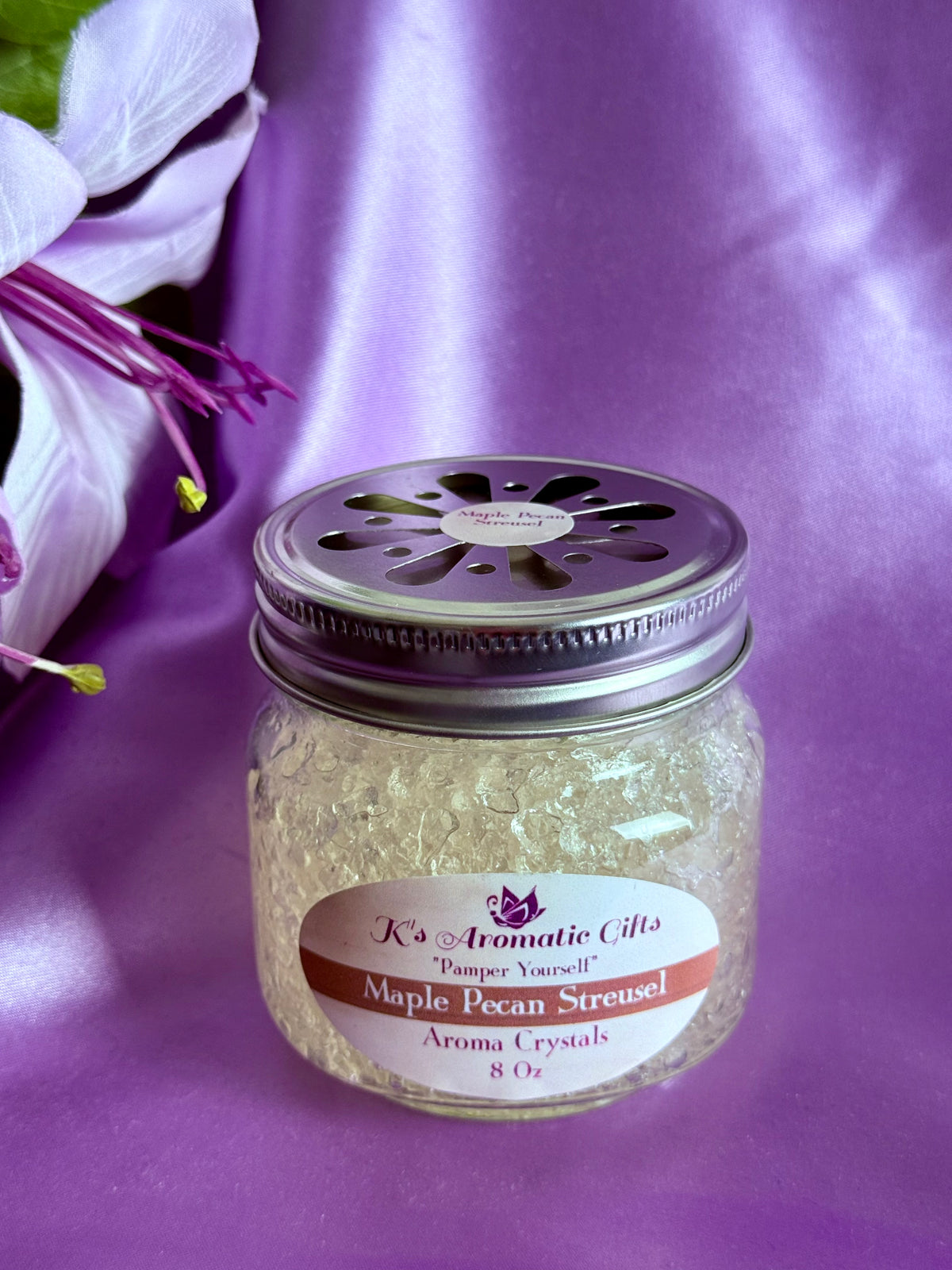 Maple Pecan Streusel 8 Oz Jar of Aroma Crystals