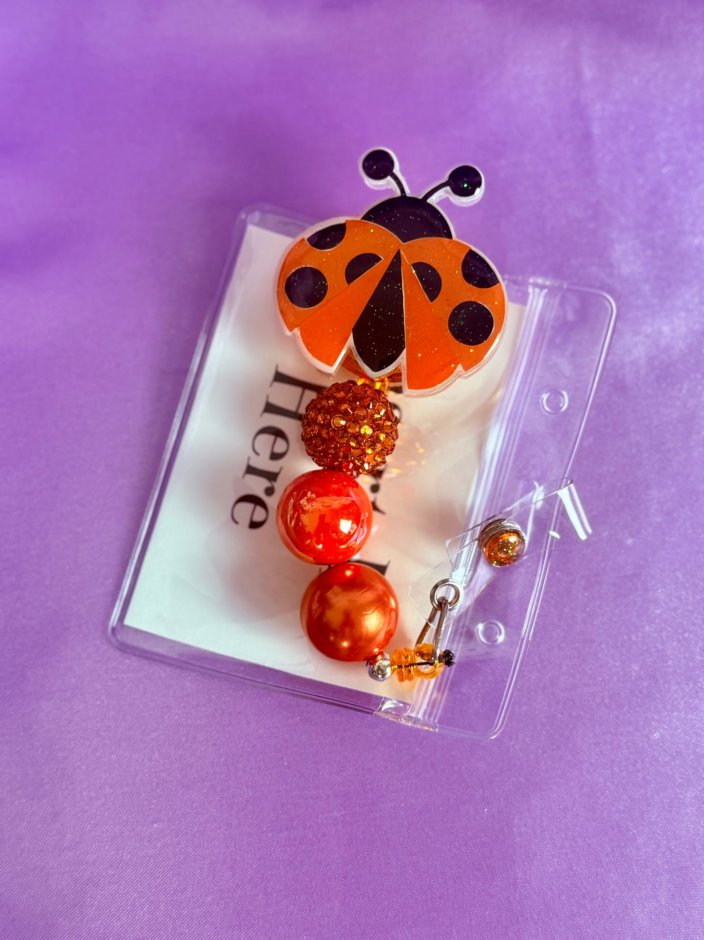Beaded Badge Reel