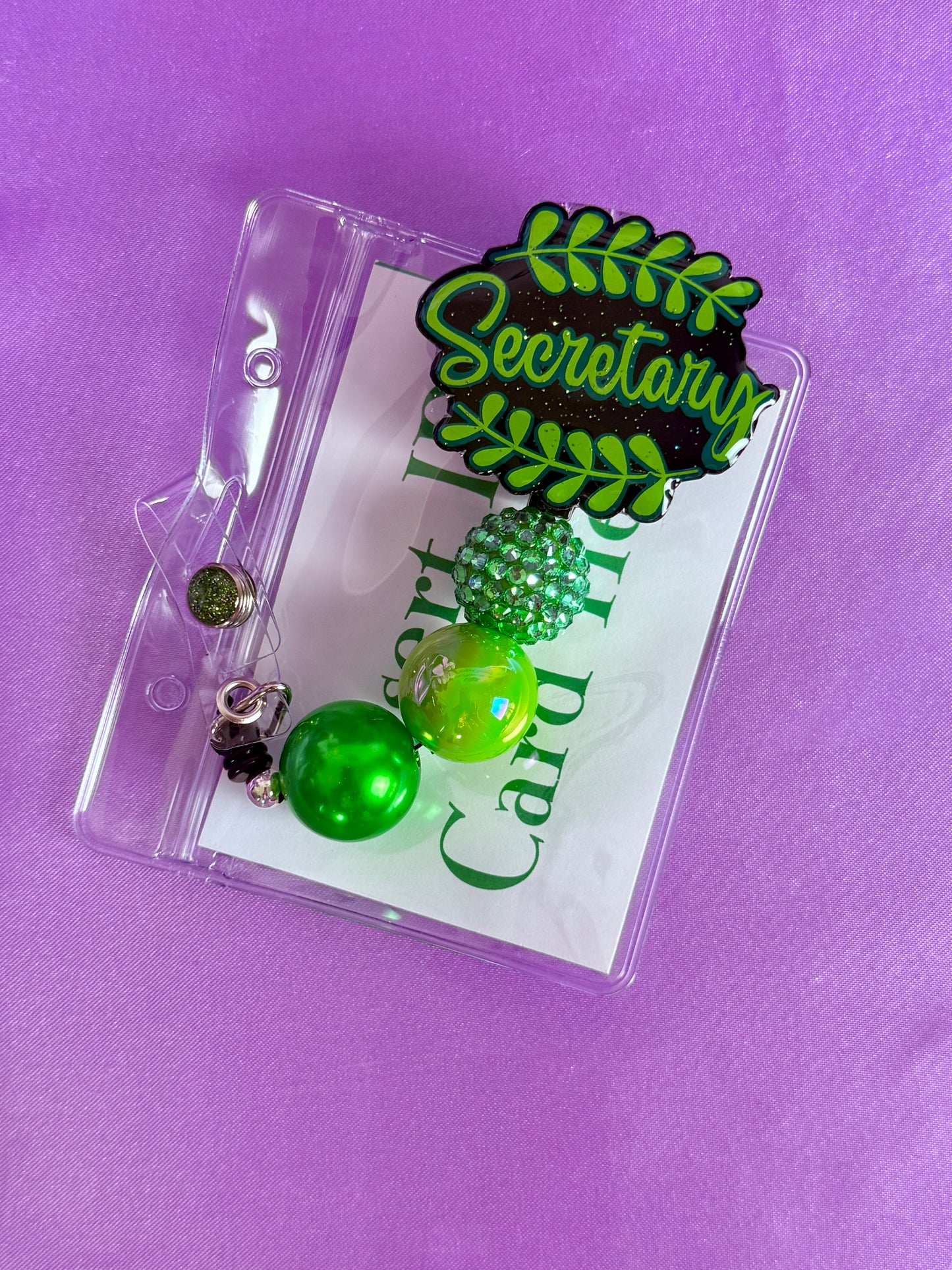 Beaded Badge Reel