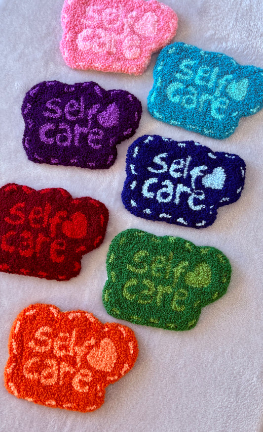 Self-Care Punch Needle Mug Coasters