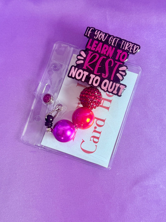 Beaded Badge Reel