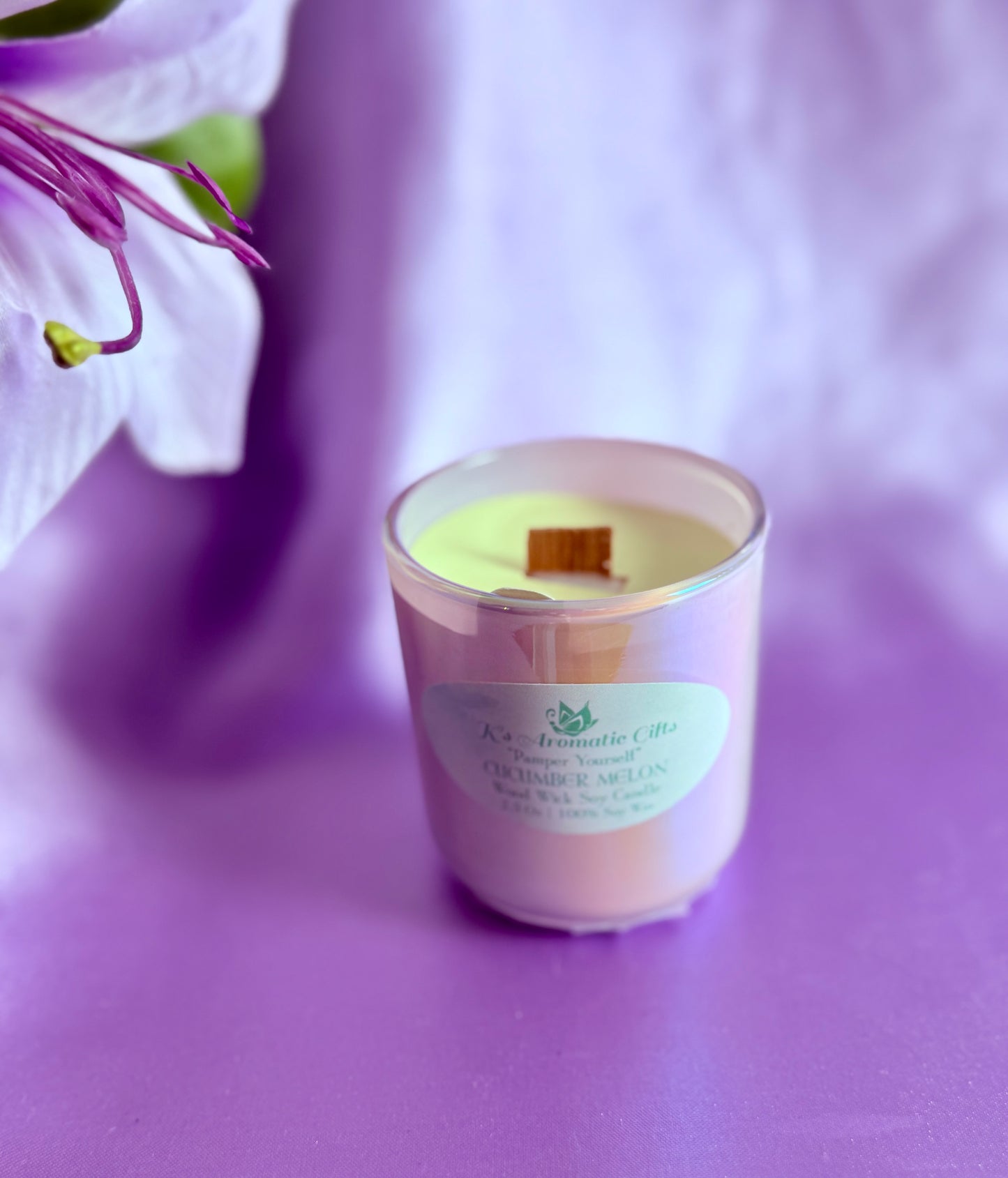 Cucumber Melon Handcrafted Soy Candle