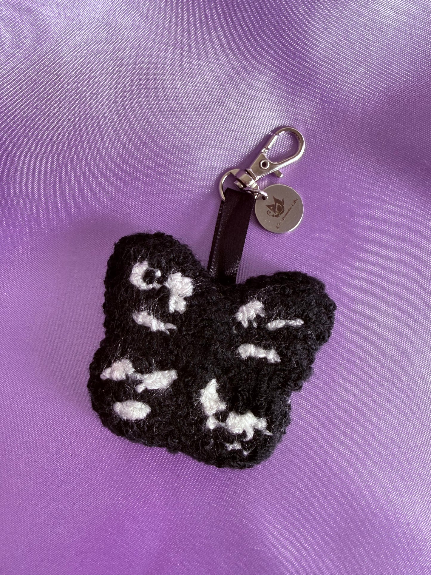 Butterfly Punch Needle Bag Charms