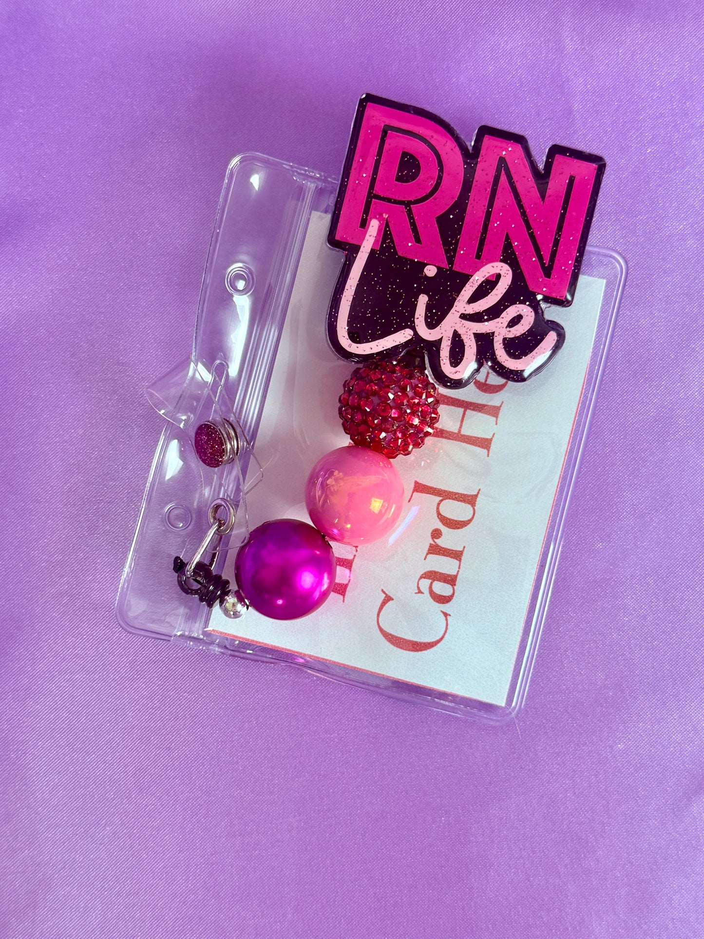Beaded Badge Reel
