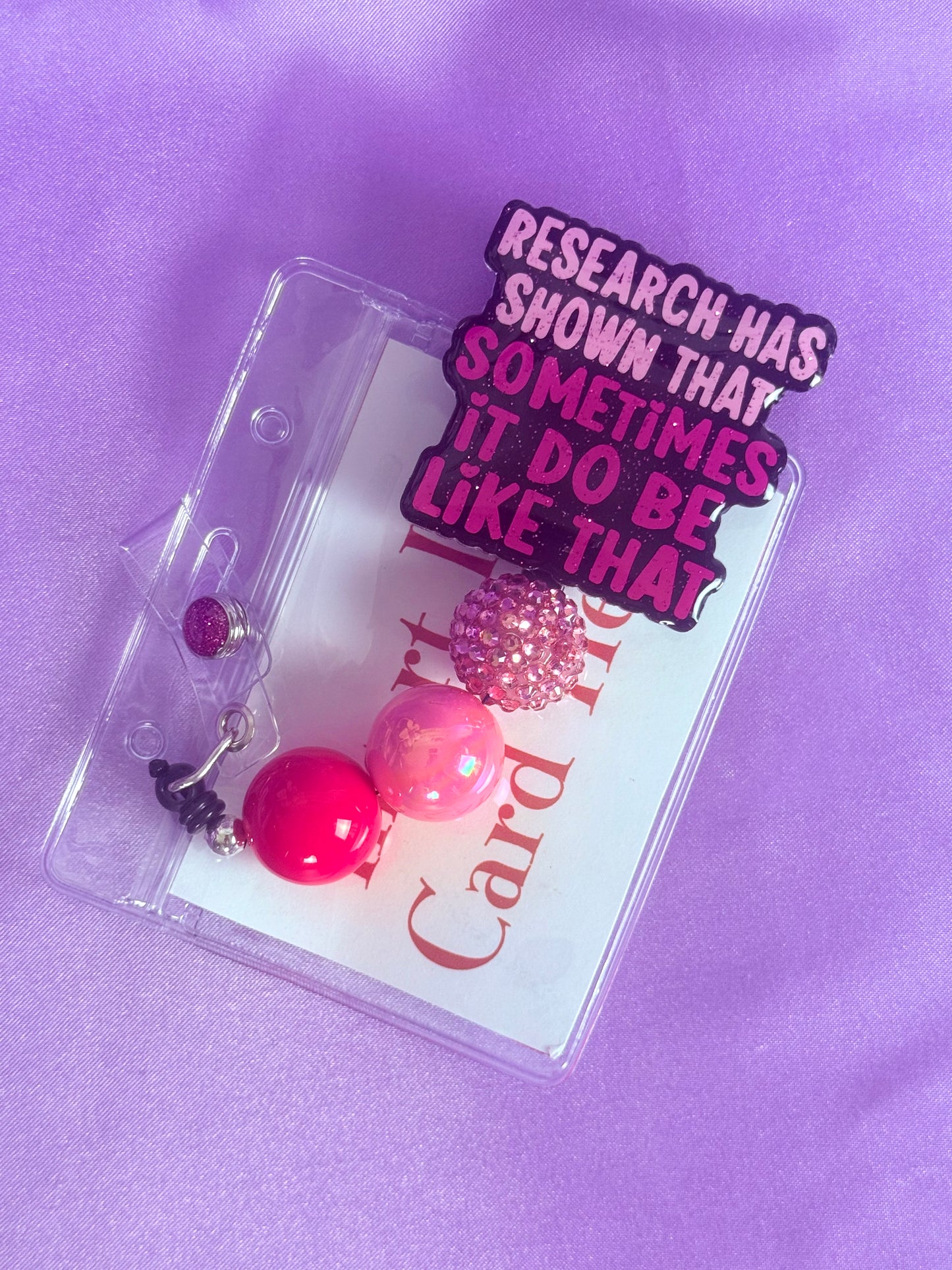 Beaded Badge Reel