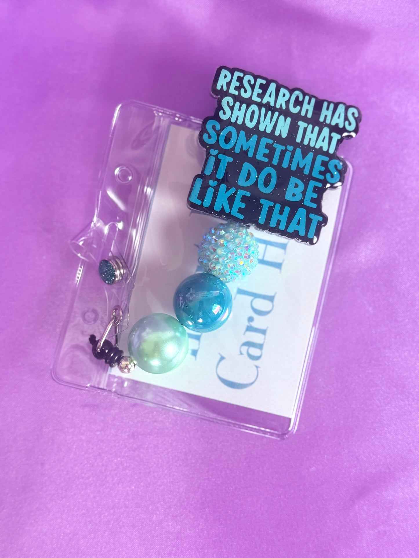 Beaded Badge Reel