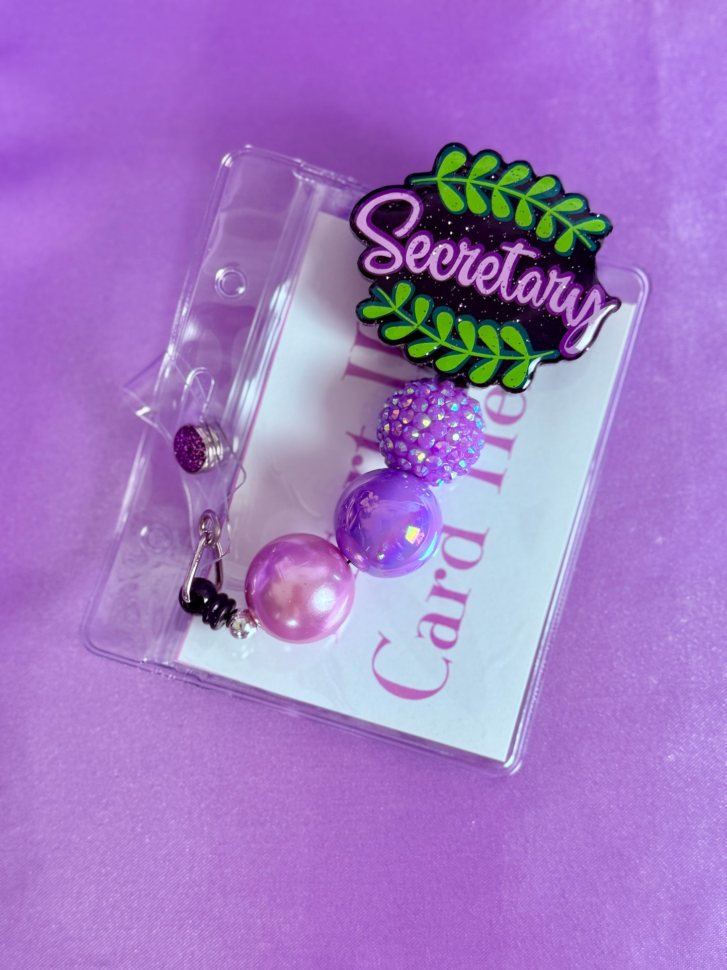 Beaded Badge Reel