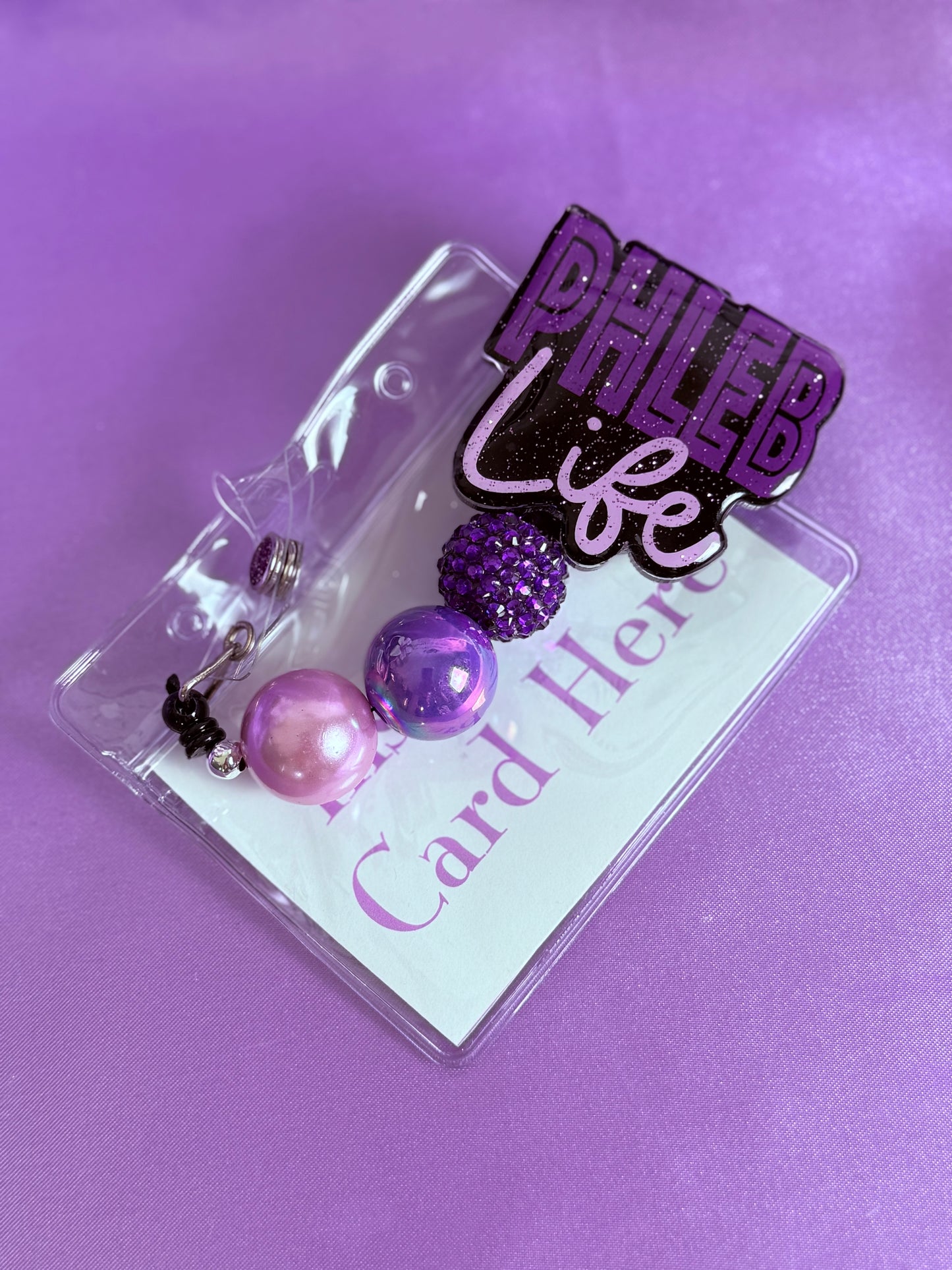 Beaded Badge Reel