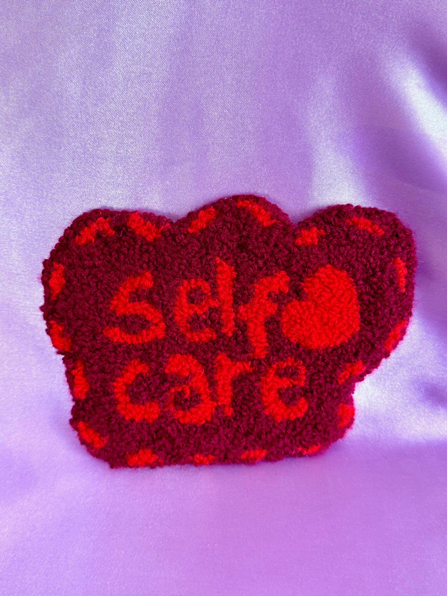 Self-Care Punch Needle Mug Coasters