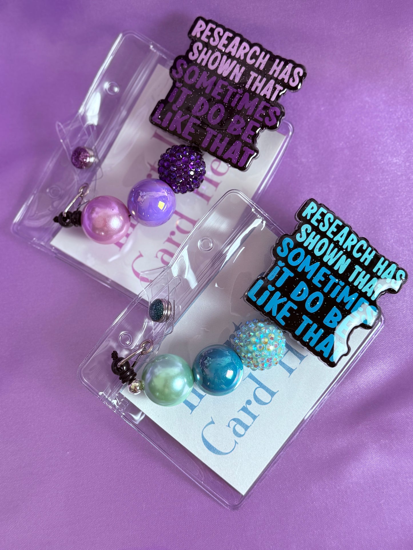 Beaded Badge Reel