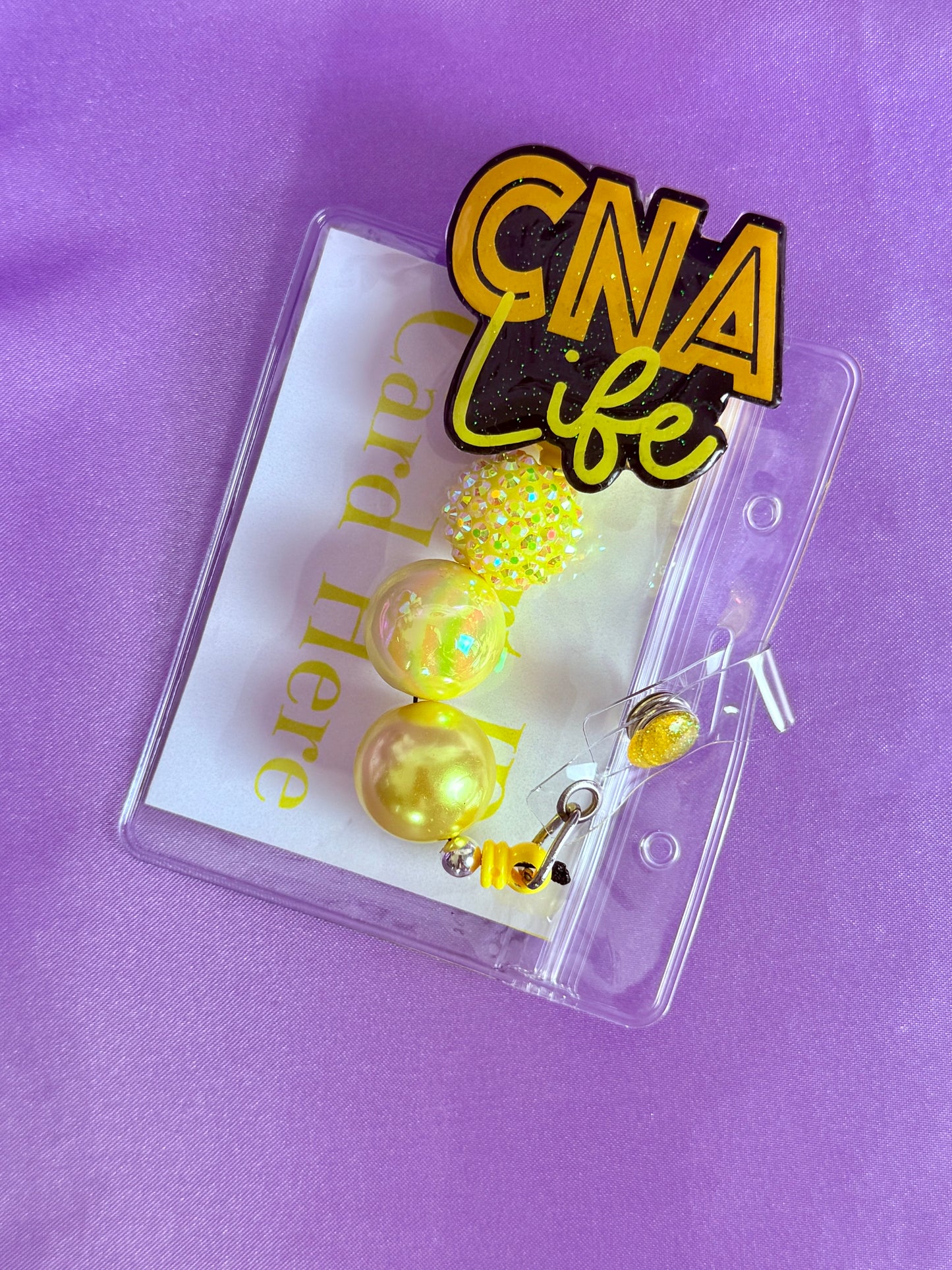 Beaded Badge Reel