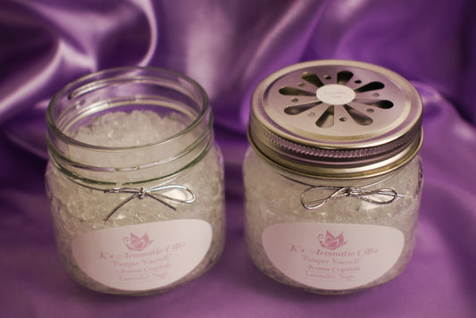 Lavender Sage 8 Oz Jar of Aroma Crystals