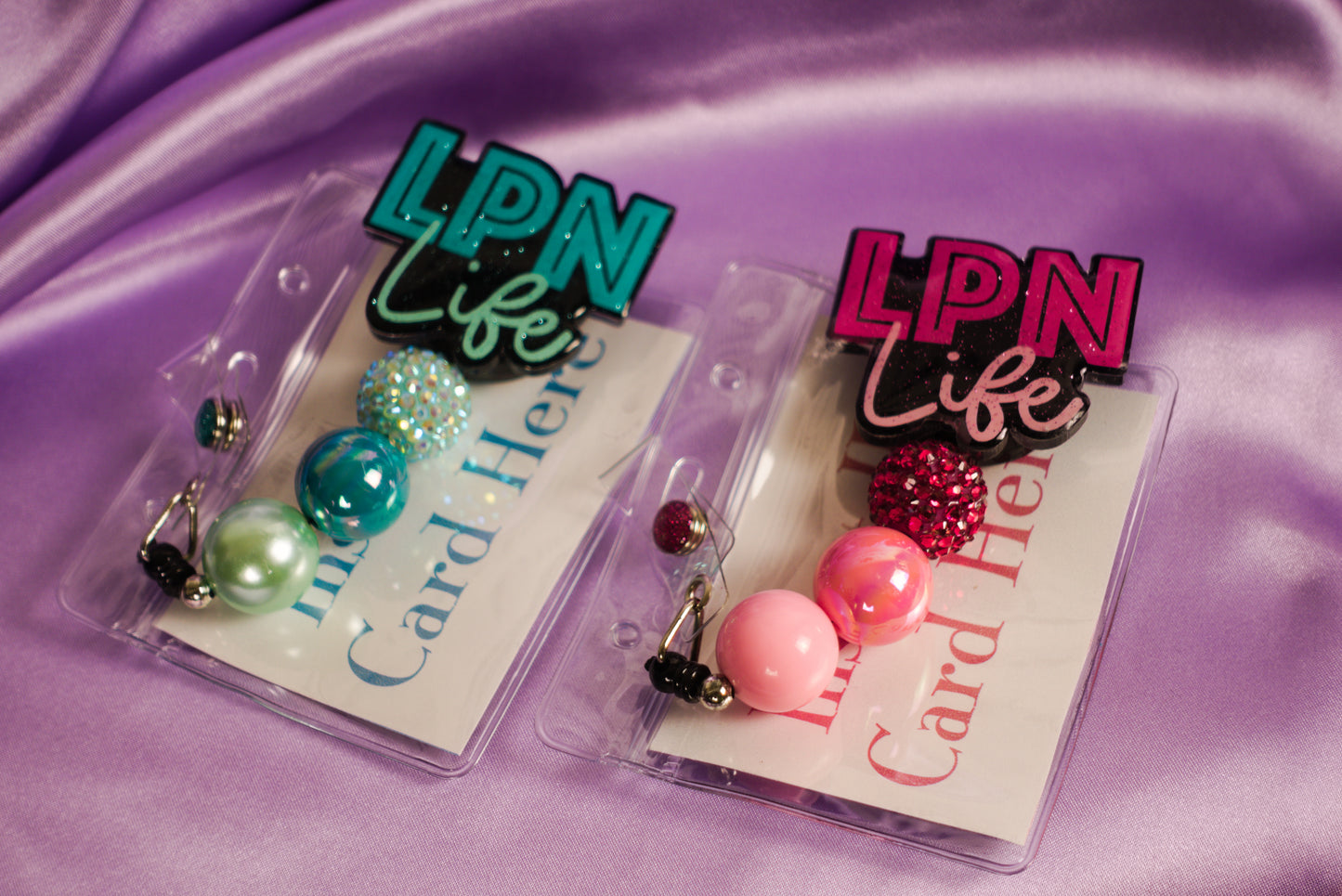 Beaded Badge Reel