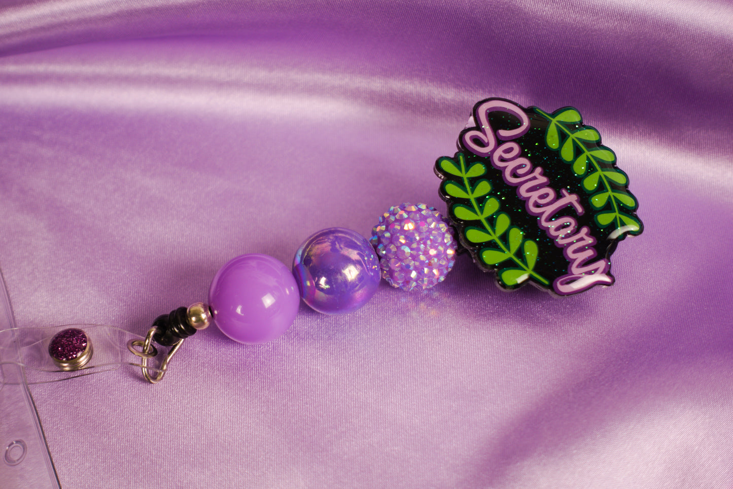 Beaded Badge Reel