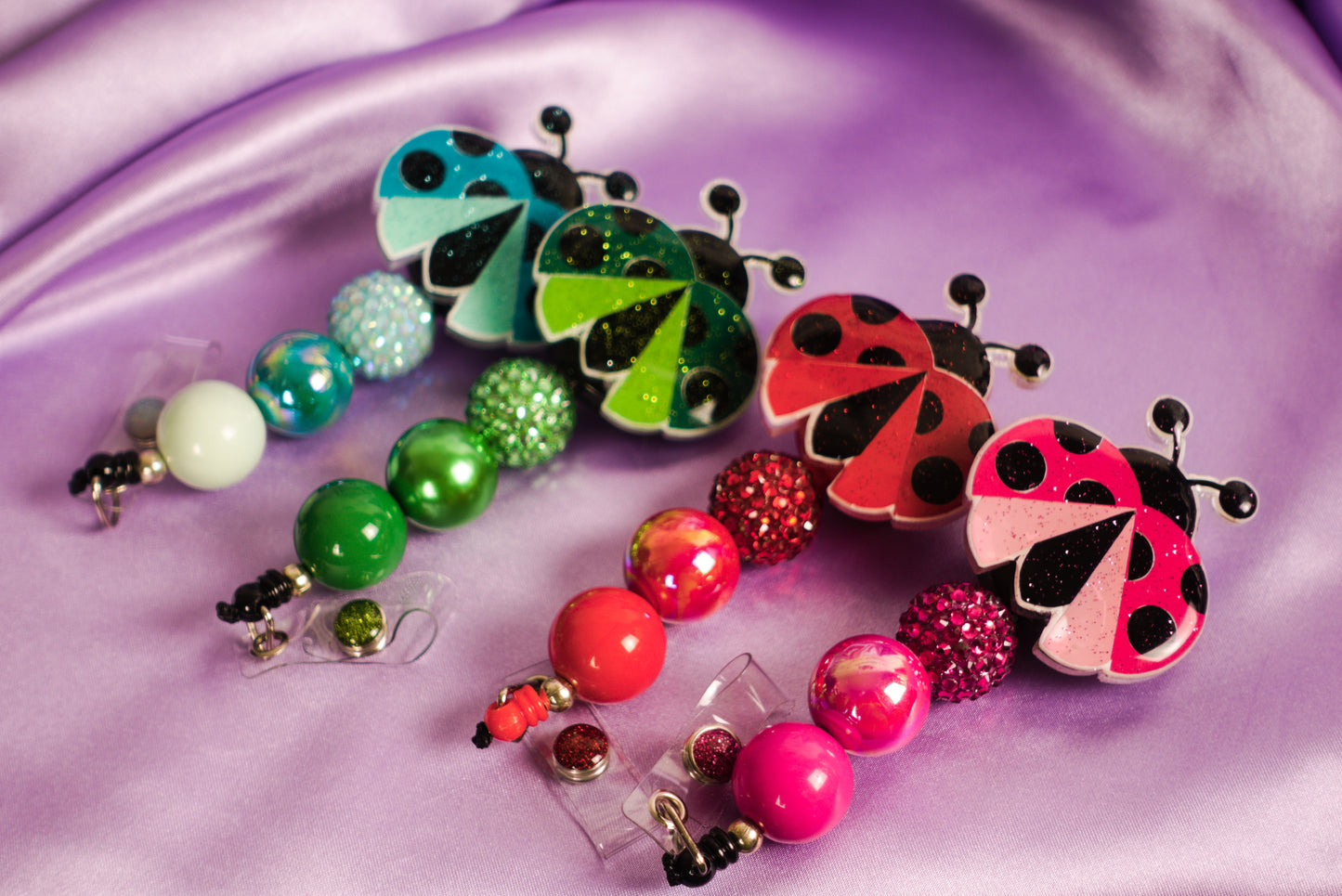 Beaded Badge Reel