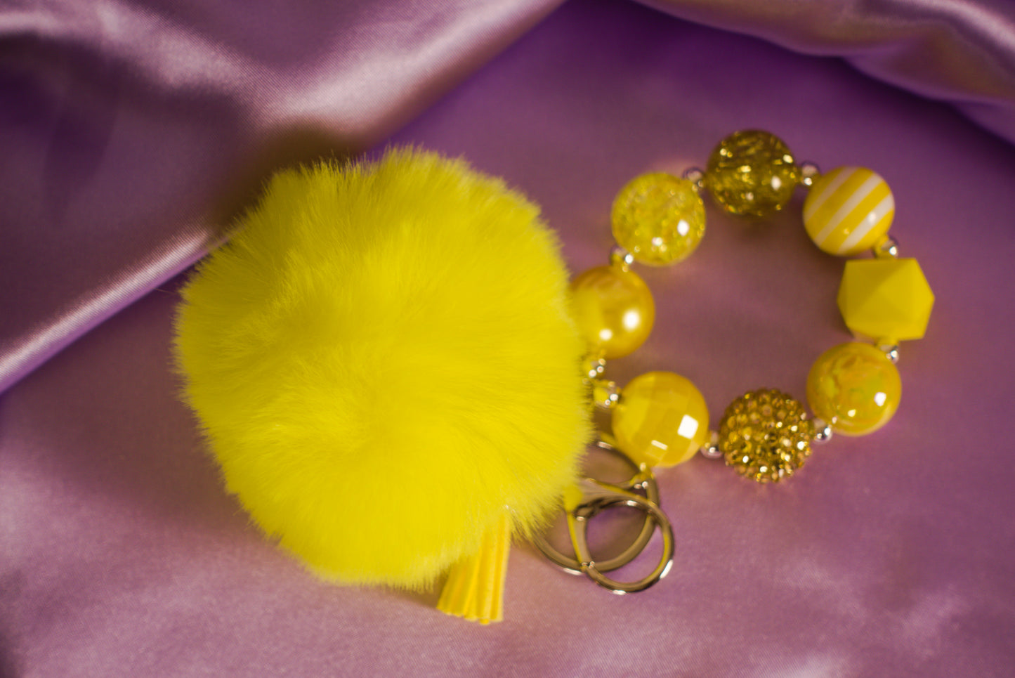 Beaded Keychain Wristlet
